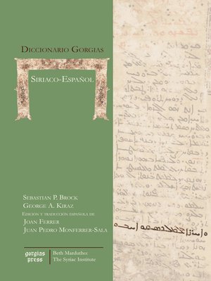 cover image of Diccionario Gorgias Siriaco-Español
